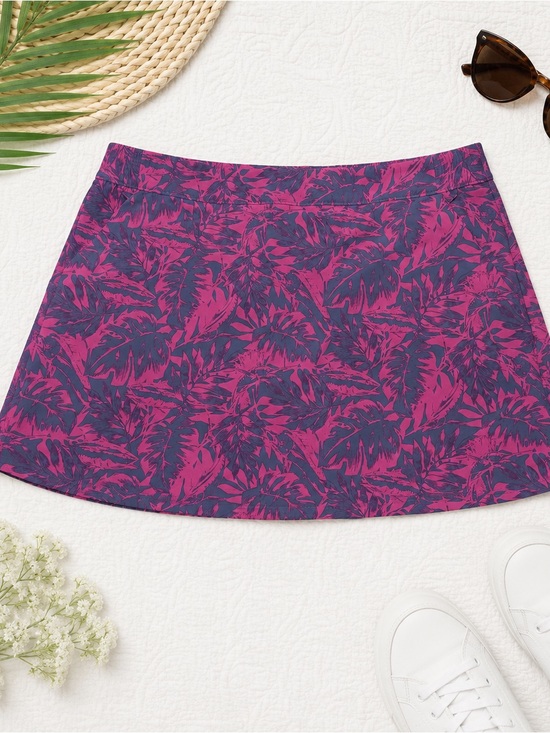 Columbia Dresses & Skirts - Columbia PFG Tropical Print Skort XXL Pink Purple Performance Golf Tennis